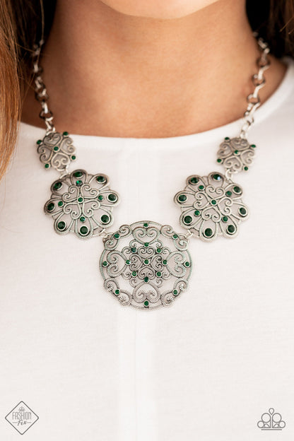 ROYALLY ROMANTIC - GREEN NECKLACE - GLIMPSES OF MALIBU - 1540