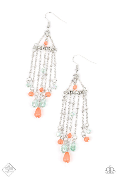 MARINA BREEZE - ORANGE EARRING - GLIMPSES OF MALIBU - 1575