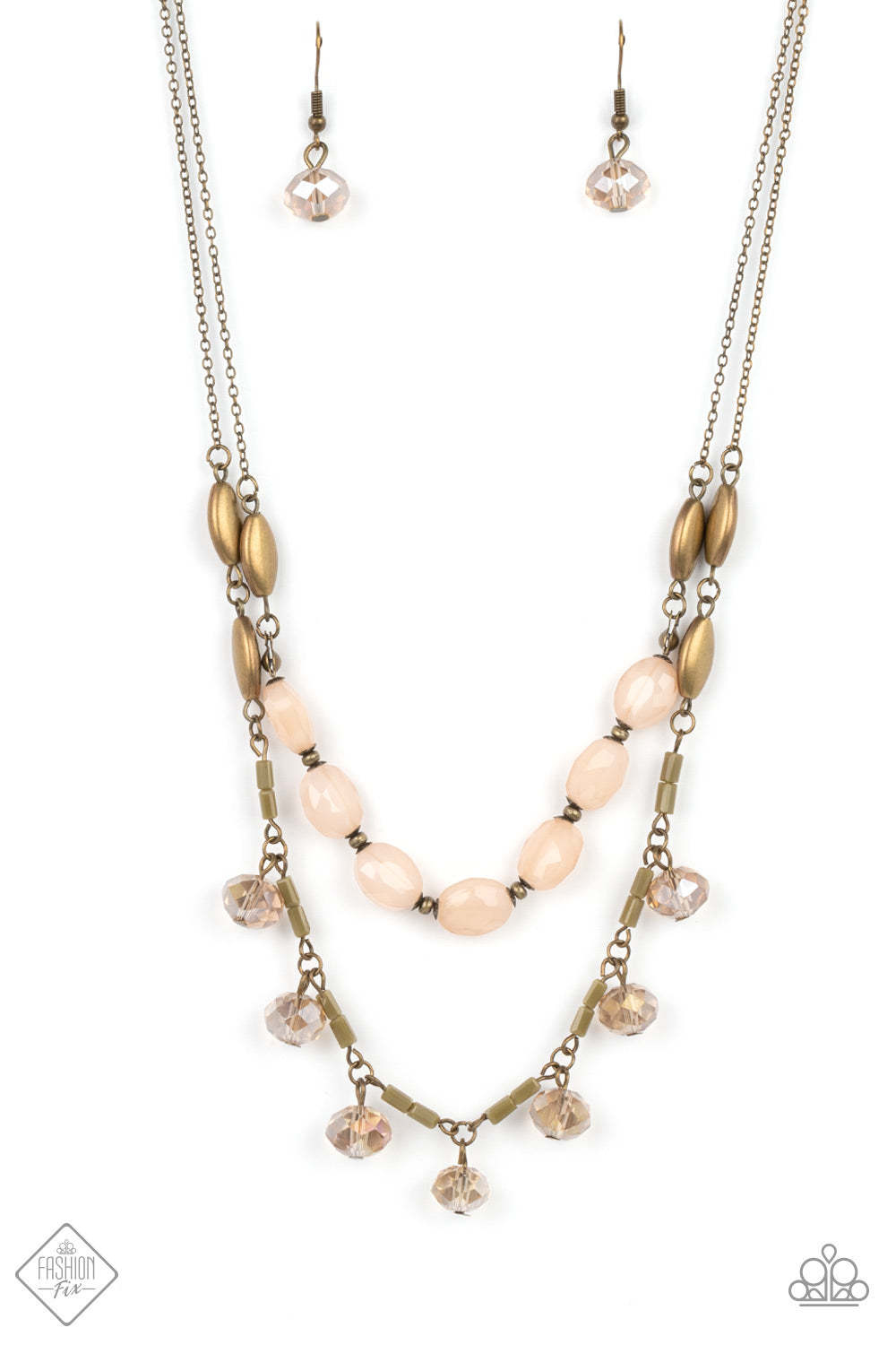 SHEEN SEASON NECKLACE-BRASS - GLIMPSES OF MALIBU - 1594