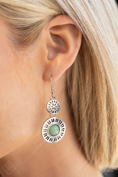OCEAN ORCHARD - GREEN EARRINGS - GLIMPSES OF MALIBU - 1555
