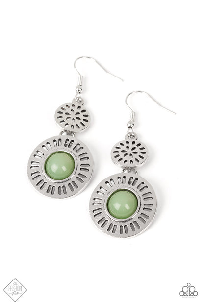 OCEAN ORCHARD - GREEN EARRINGS - GLIMPSES OF MALIBU - 1555