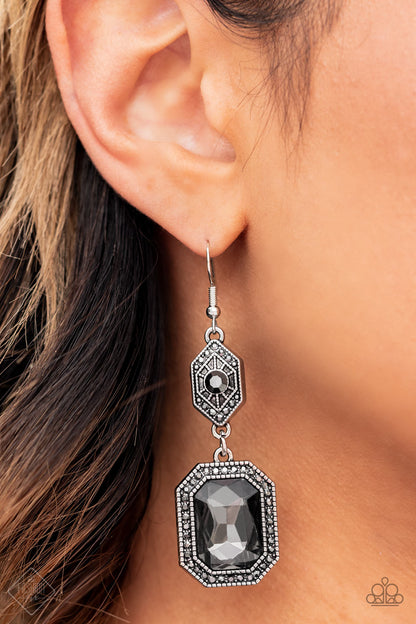 STARRY-EYED SPARKLE - SILVER EARRING - MAGNIFICENT MUSINGS - 1581