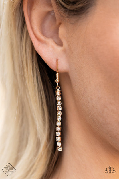 STELLAR CRESCENDO - GOLD NECKLACE - PAPARAZZI - 1576