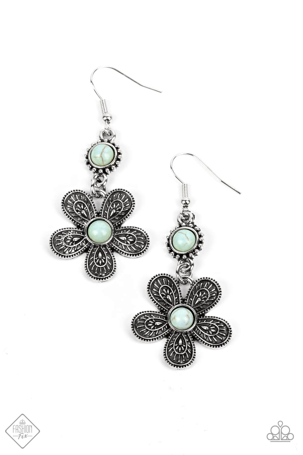 FREE-SPIRITED FLOURISH EARRING-BLUE - SIMPLY SANTA FE - 1596