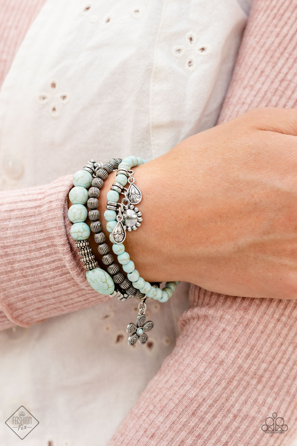 INDIVIDUAL INFLORESCENCE BRACELET-BLUE - SIMPLY SANTA FE - 1596