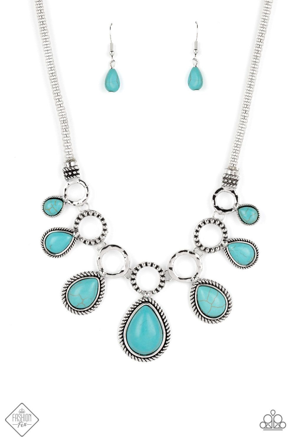 RIVERSIDE RELIC NECKLACE-BLUE - SIMPLY SANTA FE - 1591