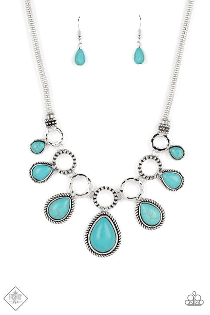 RIVERSIDE RELIC NECKLACE-BLUE - SIMPLY SANTA FE - 1591