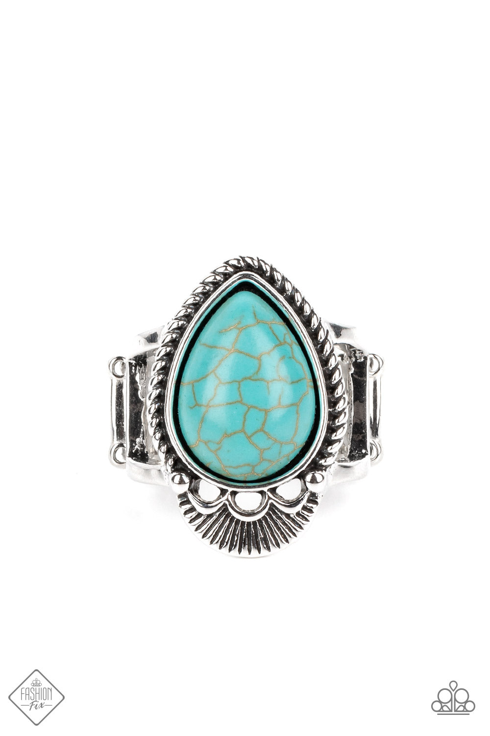 RURAL RAPIDS RING-BLUE - SIMPLY SANTA FE - 1591