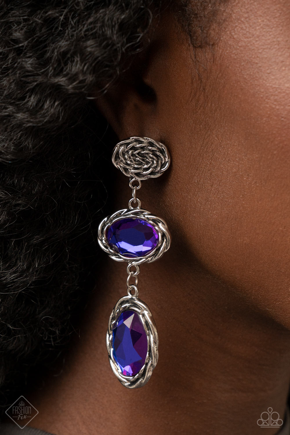 MAJESTIC MUSE - PURPLE EARRING - SUNSET SIGHTINGS-1548