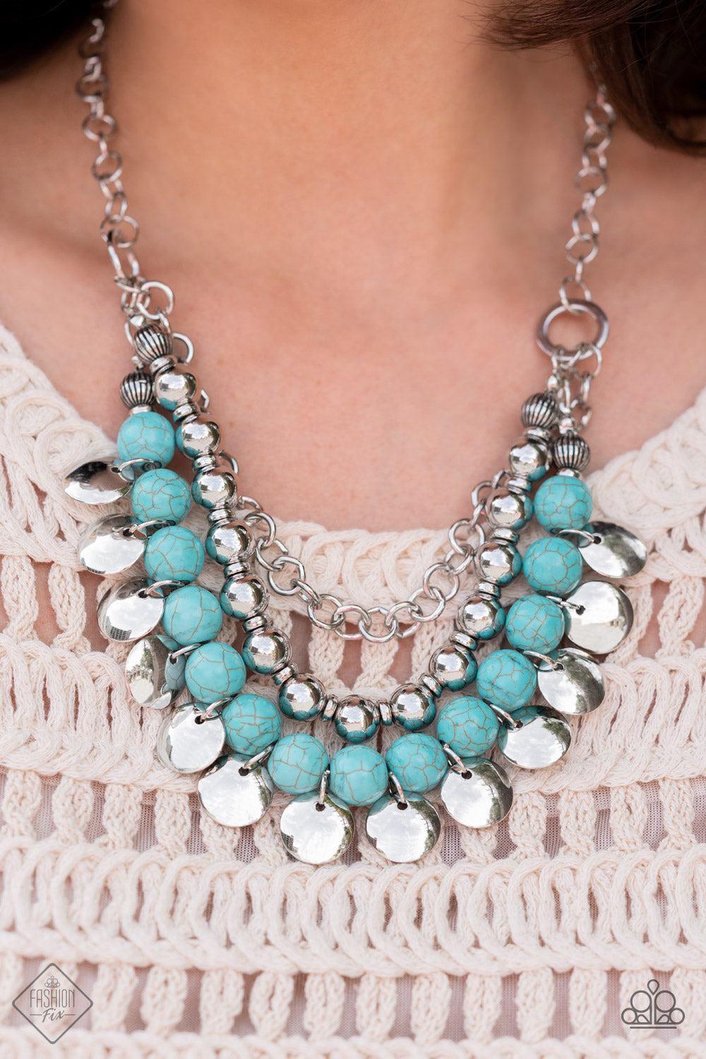LEAVE HER WILD - BLUE NECKLACE - SIMPLY SANTA FE - 1586