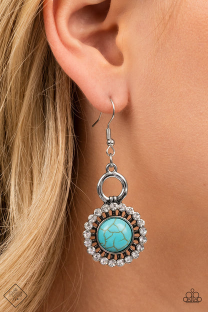 MOJAVE MOGUL - BLUE EARRING - SIMPLY SANTA FE - 1577