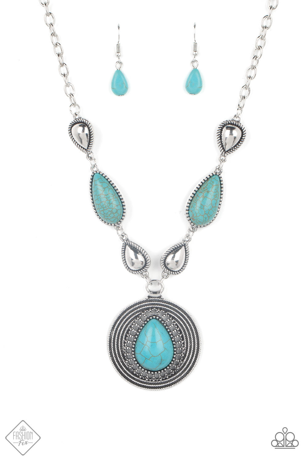 SAGUARO SOUL TREK - BLUE NECKLACE - SIMPLY SANTA FE - 1562