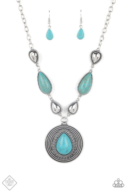 SAGUARO SOUL TREK - BLUE NECKLACE - SIMPLY SANTA FE - 1562