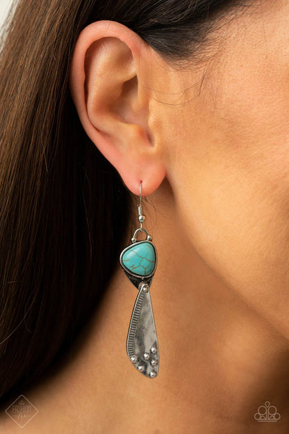 GOING GREEN GODDESS - BLUE EARRING - SIMPLY SANTA FE - 1503