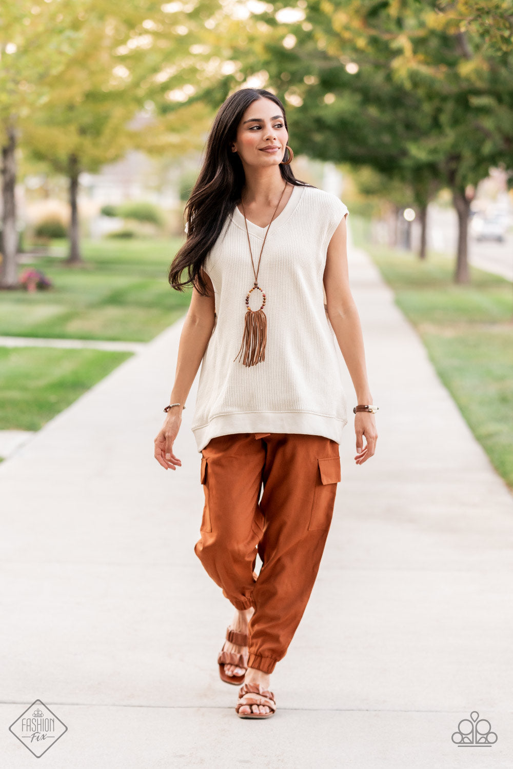 NAMASTE MAMA - BROWN NECKLACE - SUNSET SIGHTINGS-1538