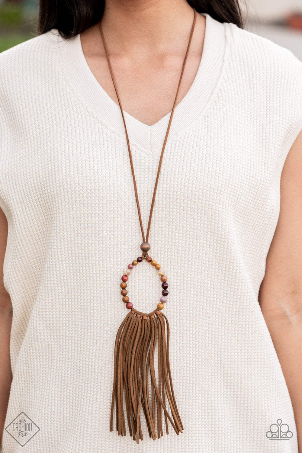 NAMASTE MAMA - BROWN NECKLACE - SUNSET SIGHTINGS-1538