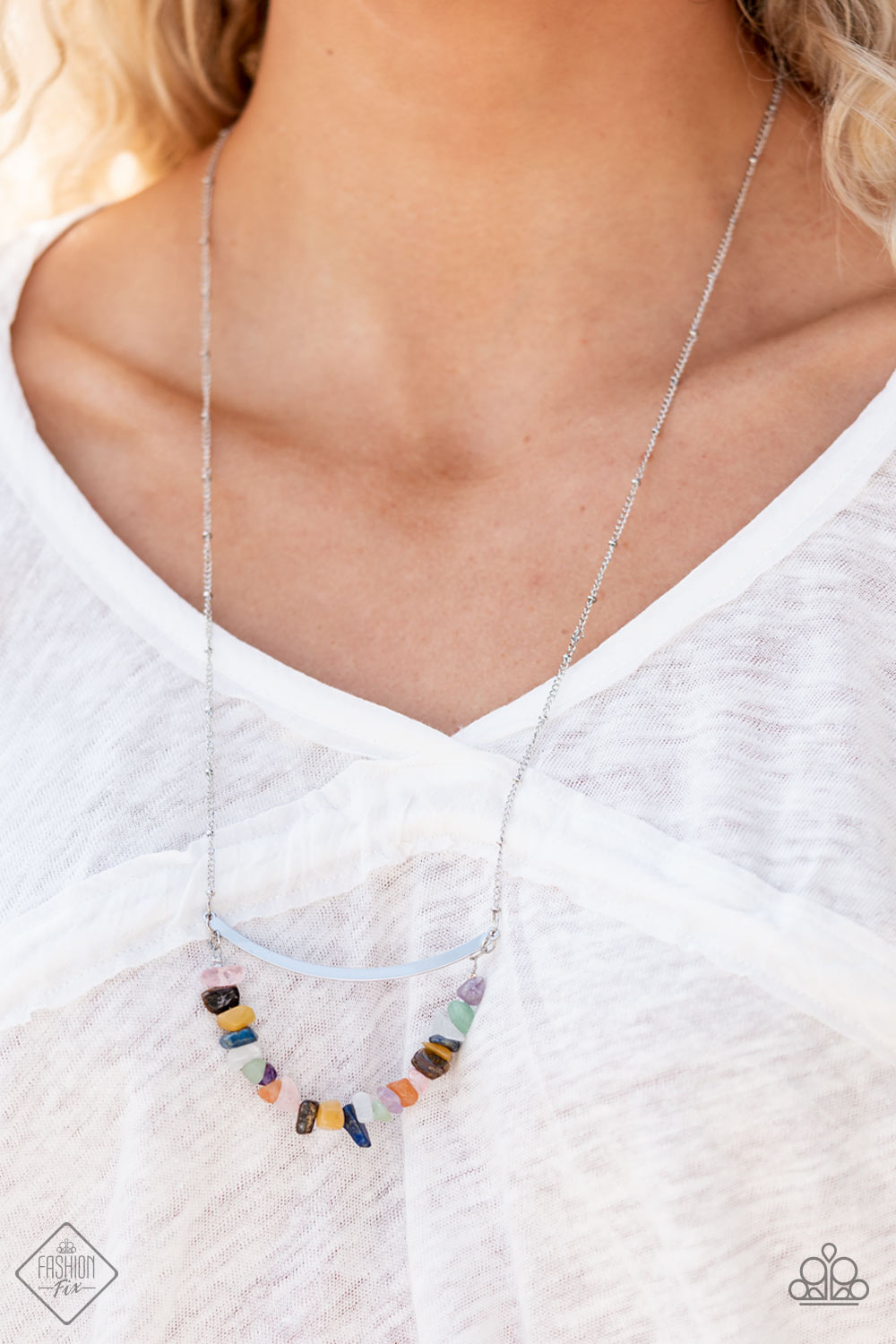 PEBBLE PRANA - MULTI NECKLACE - SUNSET SIGHTINGS-1518