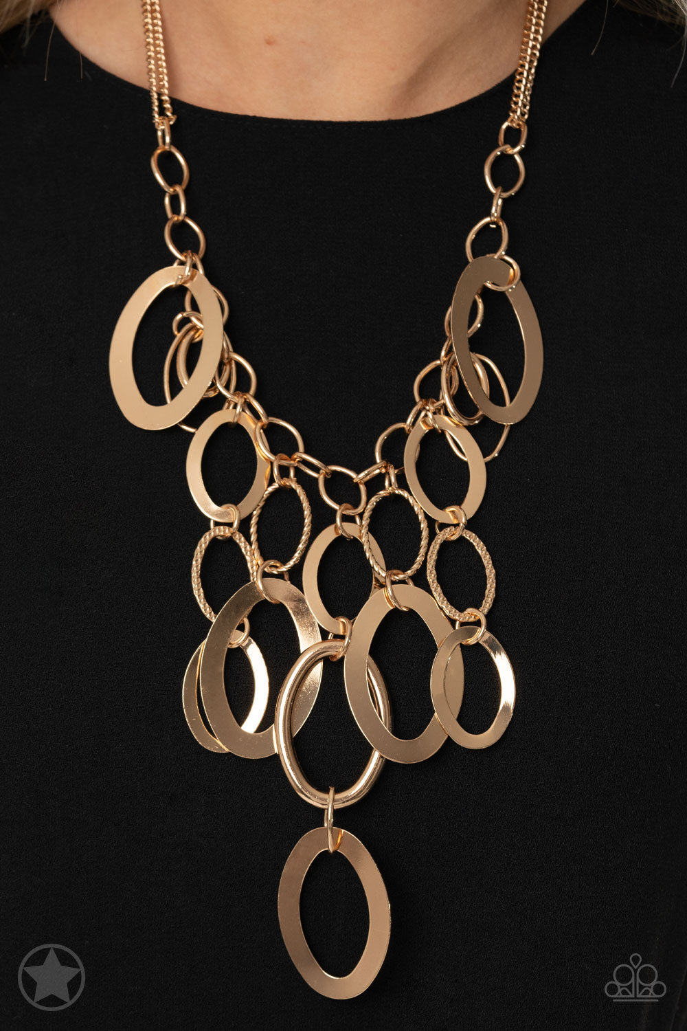 A GOLDEN SPELL - GOLD NECKLACE - PAPARAZZI - 1752