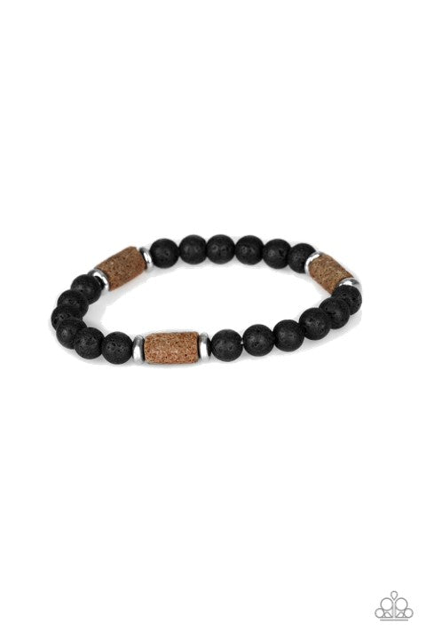 AT REST - BROWN BRACELET - PAPARAZZI - 1102