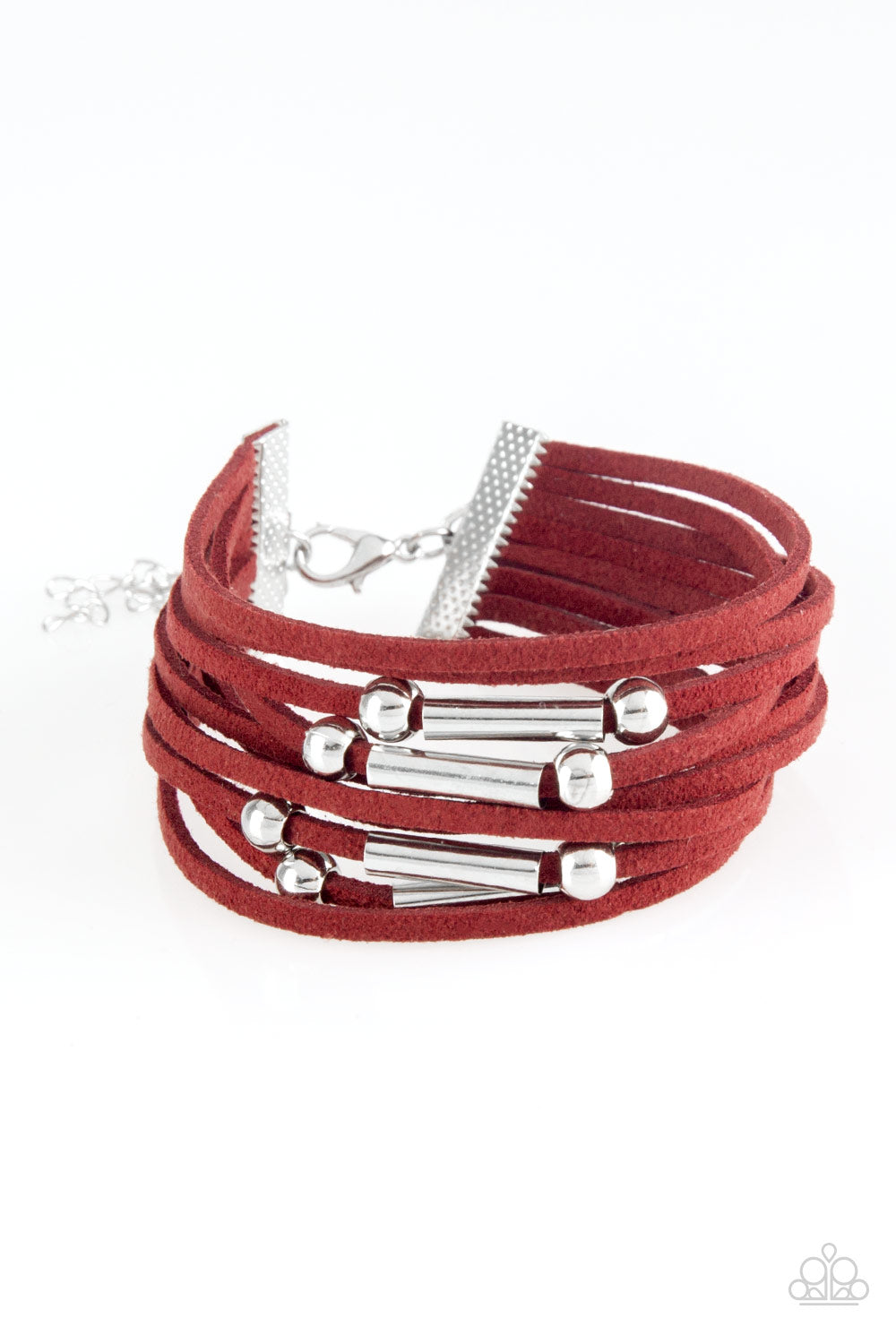 BACK TO BACKPACKER - RED BRACELET - PAPARAZZI - 1103