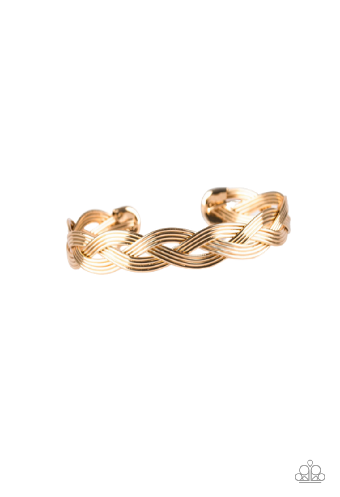 BUSINESS AS USUAL - GOLD BRACELET - PAPARAZZI - 1106