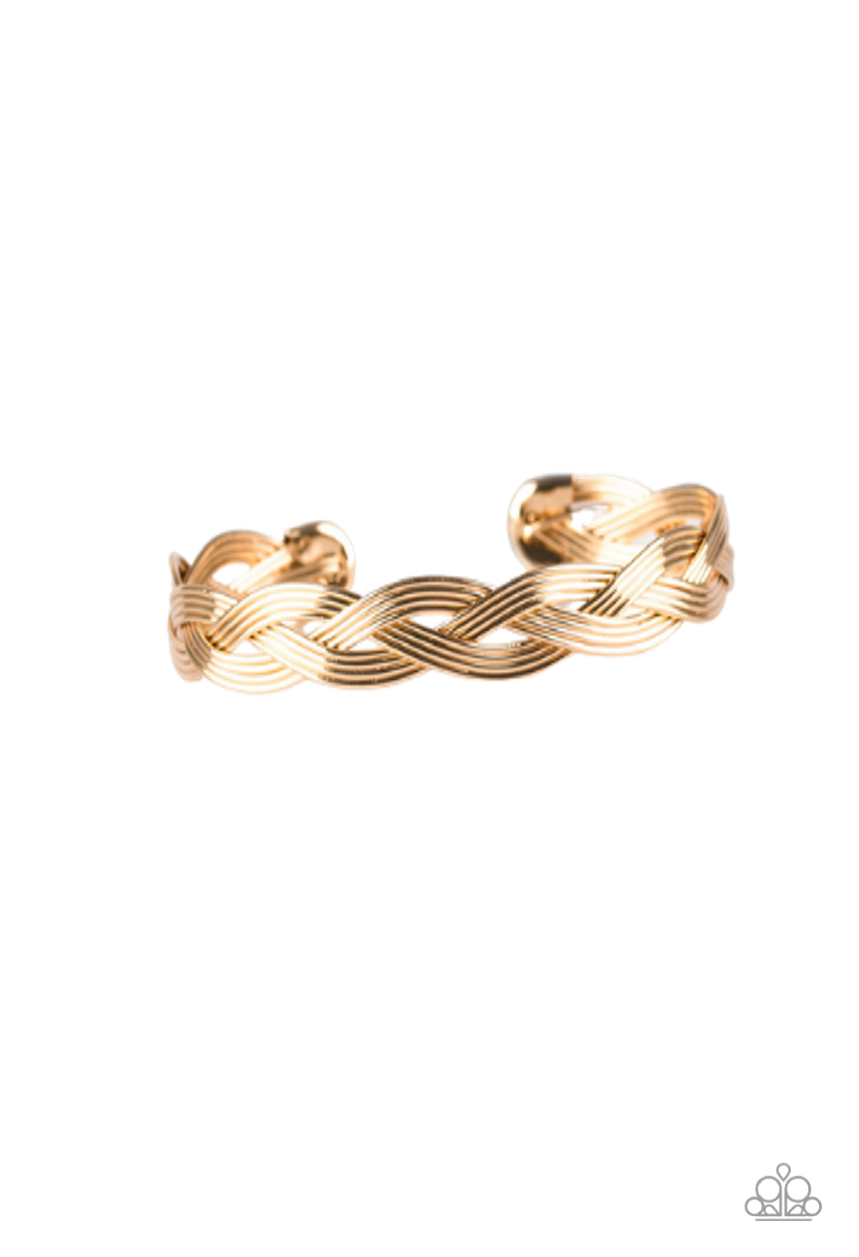 BUSINESS AS USUAL - GOLD BRACELET - PAPARAZZI - 1106