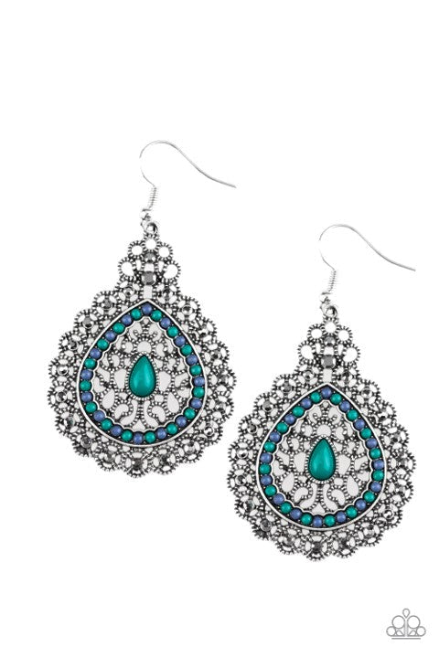 CARNIVAL COURTESAN - MULTI EARRINGS - PAPARAZZI - 1255