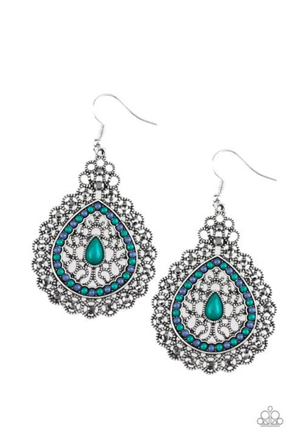 CARNIVAL COURTESAN - MULTI EARRINGS - PAPARAZZI - 1255