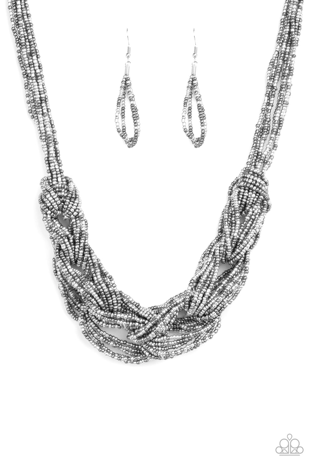 CITY CATWALK - SILVER NECKLACE - PAPARAZZI -1763