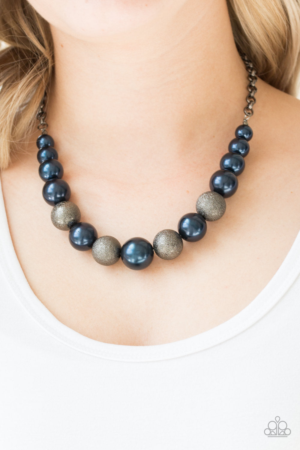 COLOR ME CEO - BLUE NECKLACE - PAPARAZZI - 1764