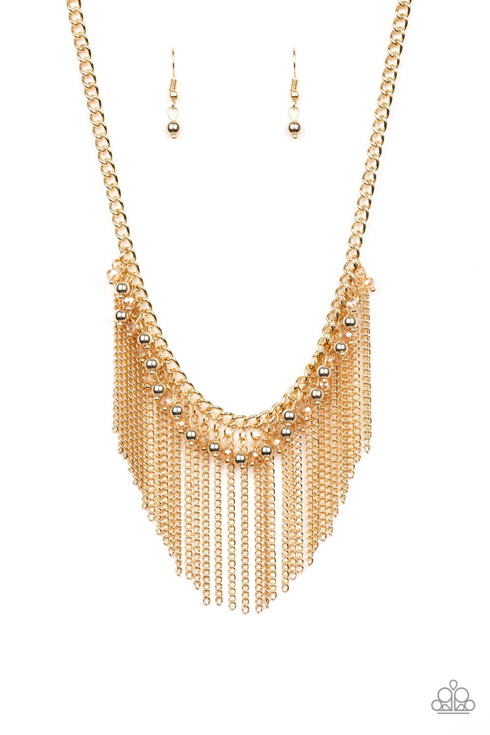 DIVINELY DIVA - GOLD NECKLACE - PAPARAZZI - 1770