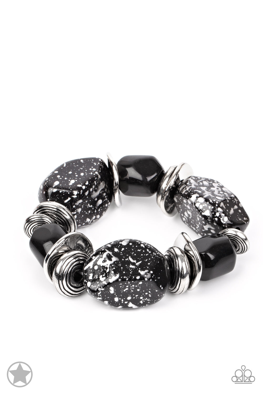 GLAZE OF GLORY - BLACK BRACELET - PAPARAZZI - 1110