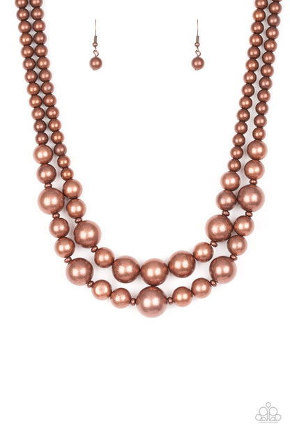 I DOUBLE DARE YOU - COPPER NECKLACE - PAPARAZZI -1789