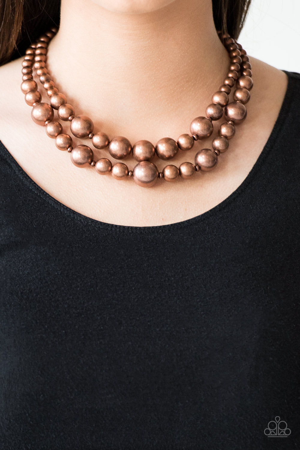 I DOUBLE DARE YOU - COPPER NECKLACE - PAPARAZZI -1789