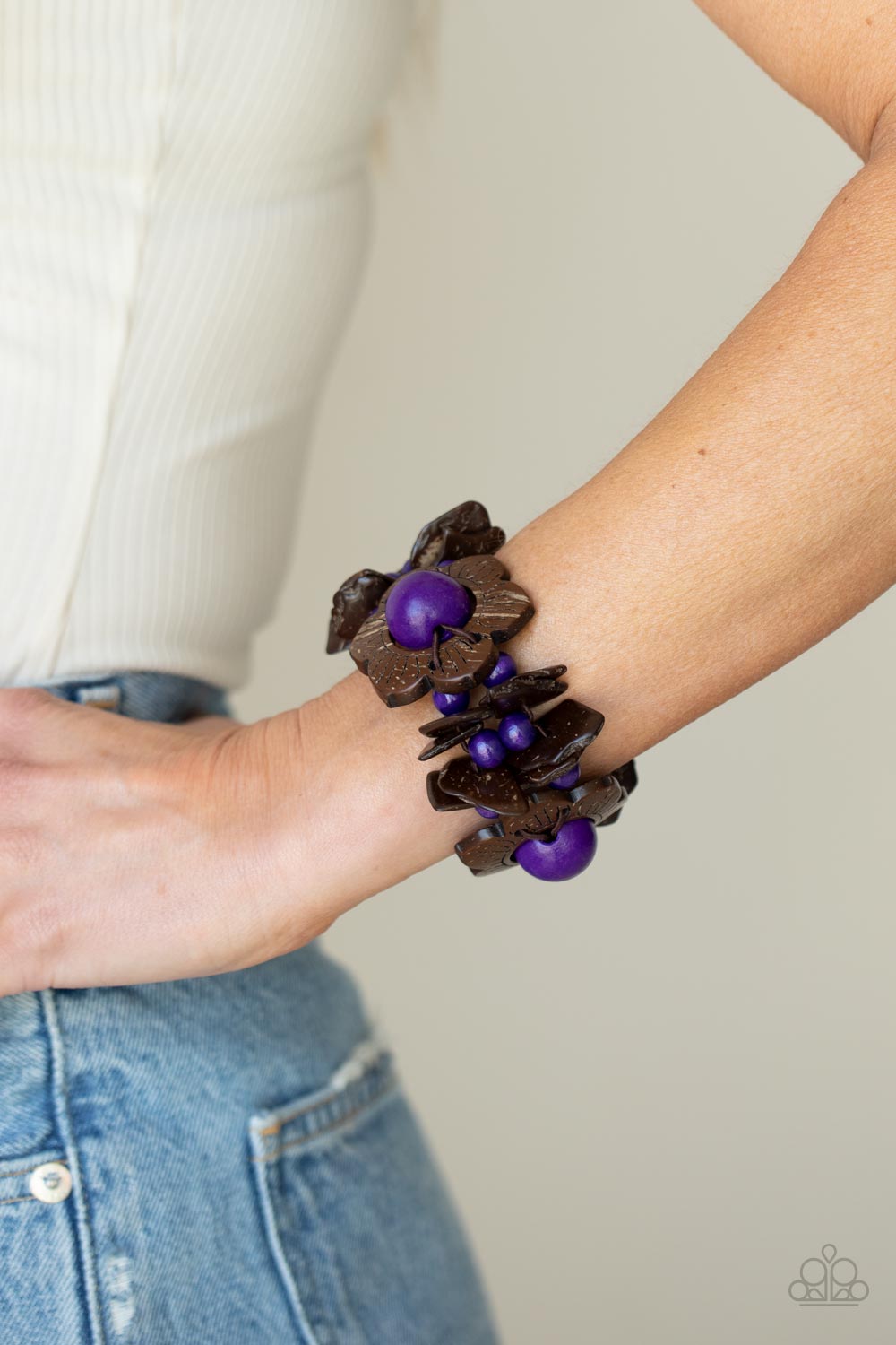 MEDITTERANEAN MANGROVE - PURPLE BRACELET - PAPARAZZI - 1117