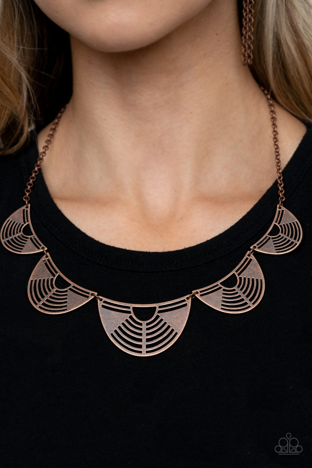 RECORD-BREAKING RADIANCE - COPPER NECKLACE - PAPARAZZI