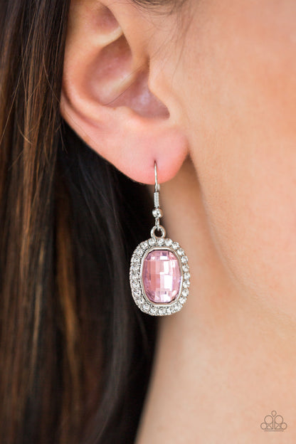 MODERN MONROE - PINK EARRINGS - PAPARAZZI