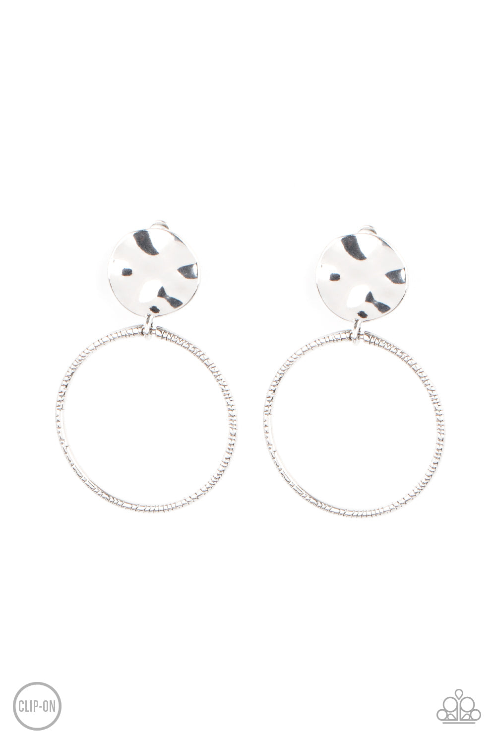 UNDENIABLY URBAN - SILVER EARRINGS - PAPARAZZI