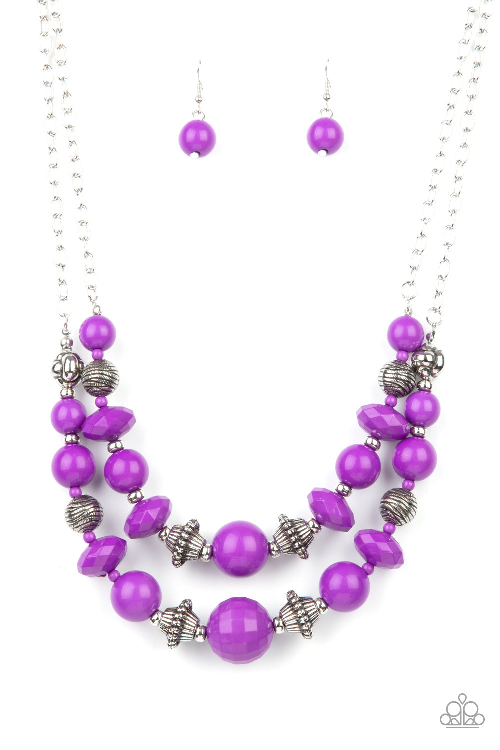 UPSCALE CHIC - PURPLE NECKLACE - PAPARAZZI - 1814