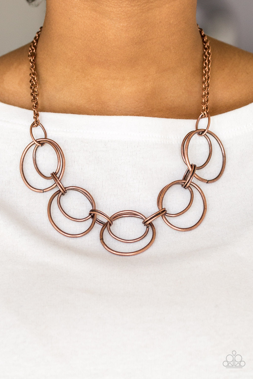 URBAN ORBIT - COPPER NECKLACE - PAPARAZZI