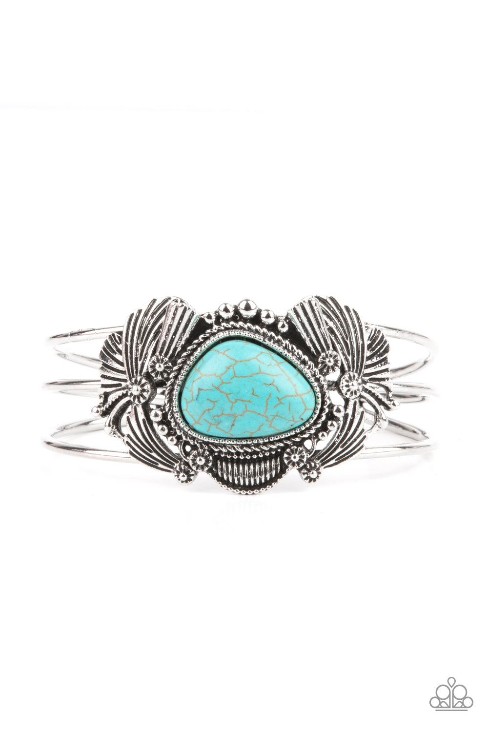 WESTERN WONDERLAND - BLUE BRACELET - PAPARAZZI - 1126